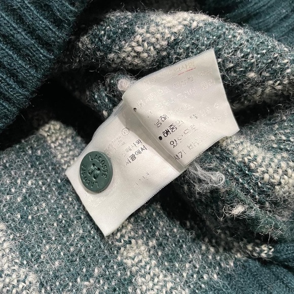 Lacoste Chemise Vintage Mens Wool Cardigan - Picture 4 of 9